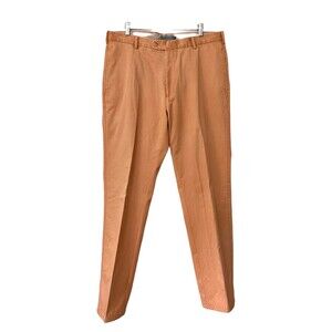 Peter Millar Pima Cotton Twill Chino Pants in Papaya Men's 35x33